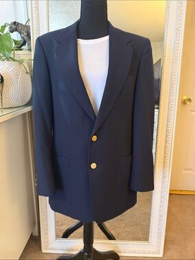 vintage Christian Dior  navy blue blazer